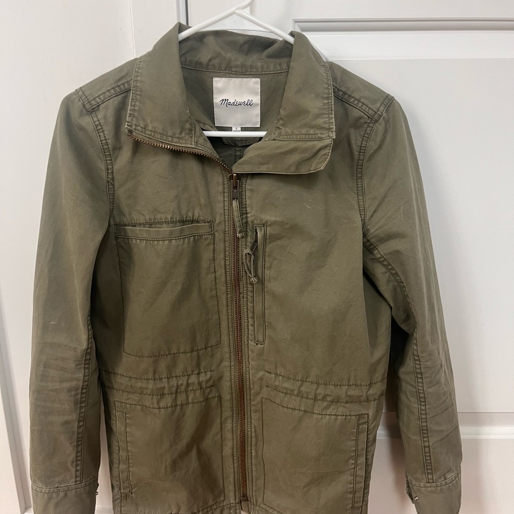 Madewell Fleet Utility Military Desert Olive Green Women's Jacket